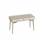 Стол письменный Мебельград Калгари 07 Дуб натуральный светлый-белый матовый