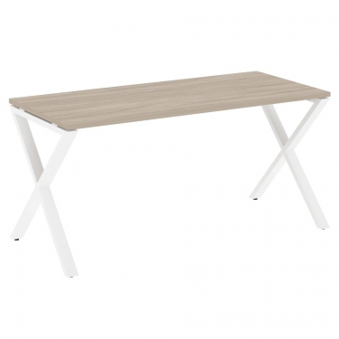 Стол рабочий Рива LOFT VR.L-SRX-4.7 Металл белый Дуб Аттик