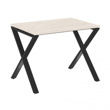 Стол рабочий Рива LOFT VR.L-SRX-1.7 Металл черный Денвер светлый