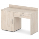 Стол с тумбой левый Экспро Грейд Ornata Н-440 Л Дуб Верцаска Светлый