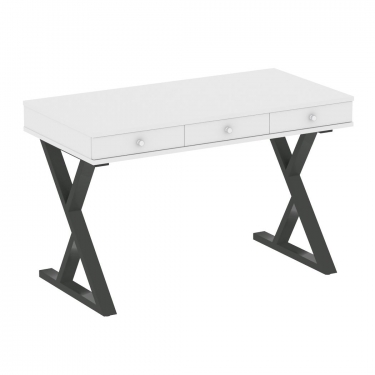 Стол письменный Рива HOME OFFICE VR.SP-1-118.M Белый/Антрацит металл
