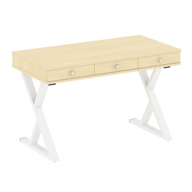 Стол письменный Рива HOME OFFICE VR.SP-1-118.M Клен/Белый металл
