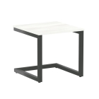 Стол письменный Рива HOME OFFICE VR.SP-2-58.G Снежная Платина/Антрацит металл