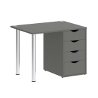 Стол письменный Рива HOME OFFICE VR.SP-3-98.4 Металлик