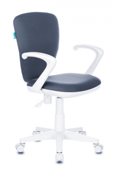 Кресло детское Бюрократ KD-W10AXSN пластик белый Серый 26-25