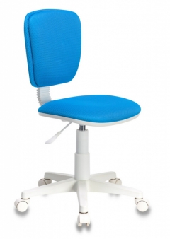 Кресло детское Бюрократ CH-W204NX пластик белый Светло-голубой TW-55