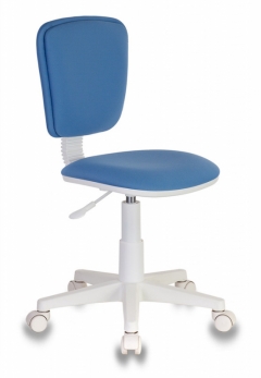 Кресло детское Бюрократ CH-W204NX пластик белый Голубой 26-24