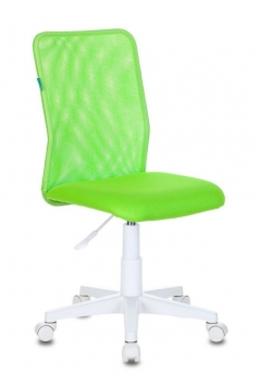 Кресло детское Бюрократ KD-9 пластик белый Салатовый