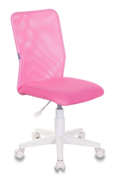 Кресло детское Бюрократ KD-9 пластик белый Розовый