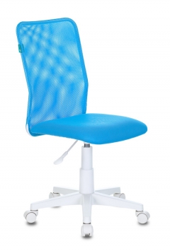 Кресло детское Бюрократ KD-9 пластик белый Голубой