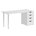 Стол письменный Рива HOME OFFICE VR.SP-3-158.4 Белый Бриллиант