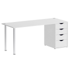 Стол письменный Рива HOME OFFICE VR.SP-3-178.4 Белый Бриллиант