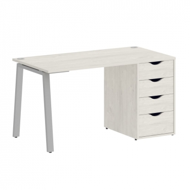 Стол письменный Рива HOME OFFICE VR.SP-3-138.4.A Дуб Наварра/Серый металл