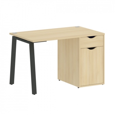 Стол письменный Рива HOME OFFICE VR.SP-3-118.1.A Акация Лорка/Антрацит металл