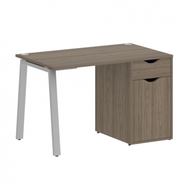 Стол письменный Рива HOME OFFICE VR.SP-3-118.1.A Вяз Благородный/Серый металл
