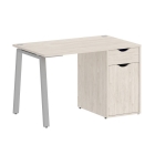 Стол письменный Рива HOME OFFICE VR.SP-3-118.1.A Денвер Светлый/Серый металл