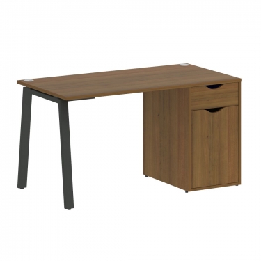 Стол письменный Рива HOME OFFICE VR.SP-3-138.1.A Орех Гварнери/Антрацит металл