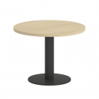 Стол журнальный круглый Рива HOME OFFICE VR.SP-5-60.1G Акация Лорка/Антрацит металл