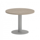 Стол журнальный круглый Рива HOME OFFICE VR.SP-5-60.1G Дуб Аттик/Серый металл