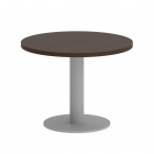 Стол журнальный круглый Рива HOME OFFICE VR.SP-5-60.1G Венге Цаво/Серый металл