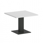 Стол журнальный квадратный Рива HOME OFFICE VR.SP-5-60.2G Белый/Антрацит металл