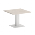 Стол журнальный квадратный Рива HOME OFFICE VR.SP-5-60.2G Денвер Светлый/Белый металл