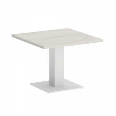 Стол журнальный квадратный Рива HOME OFFICE VR.SP-5-60.2G Дуб Наварра/Белый металл