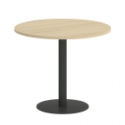 Стол журнальный круглый Рива HOME OFFICE VR.SP-5-90.1 Акация Лорка/Антрацит металл