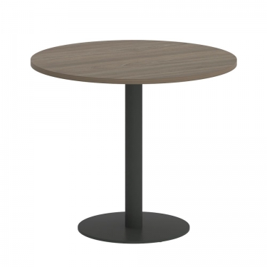 Стол журнальный круглый Рива HOME OFFICE VR.SP-5-90.1 Вяз Благородный/Антрацит металл