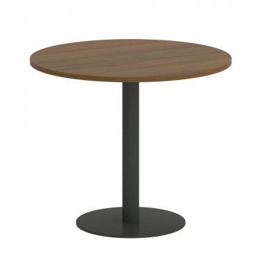 Стол журнальный круглый Рива HOME OFFICE VR.SP-5-90.1 Орех Гварнери/Антрацит металл