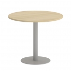 Стол журнальный круглый Рива HOME OFFICE VR.SP-5-90.1 Акация Лорка/Серый металл