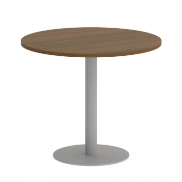 Стол журнальный круглый Рива HOME OFFICE VR.SP-5-90.1 Орех Гварнери/Серый металл