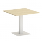 Стол журнальный квадратный Рива HOME OFFICE VR.SP-5-90.2 Клен/Белый металл