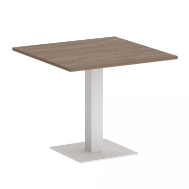 Стол журнальный квадратный Рива HOME OFFICE VR.SP-5-90.2 Дуб Аризона/Белый металл