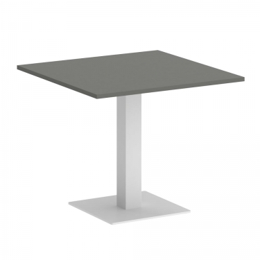 Стол журнальный квадратный Рива HOME OFFICE VR.SP-5-90.2 Металлик/Белый металл