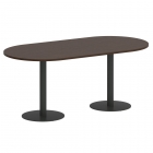 Стол овальный Рива HOME OFFICE VR.SP-5-180.1 Венге Цаво/Антрацит металл
