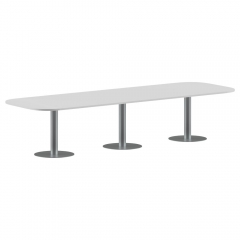 Конференц-стол на 10-12 человек IMAGO ПРГ-7 Белый-алюминий