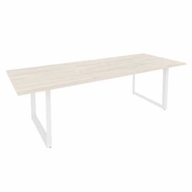 Стол переговорный на О-образном м/к ONIX Рива O.MO-PRG-25 Денвер Светлый/Белый