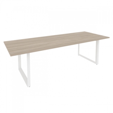 Стол переговорный на О-образном м/к ONIX Рива O.MO-PRG-25 Дуб Аттик/Белый