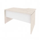 Стол эргономичный левый Рива ONIX O.SA-2L Денвер Светлый/Белый