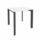 Стол рабочий на П-образном м/к Рива ONIX O.MP-SP-0.7 Белый Бриллиант/Антрацит