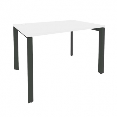 Стол рабочий на П-образном м/к Рива ONIX O.MP-SP-2.8 Белый Бриллиант/Антрацит