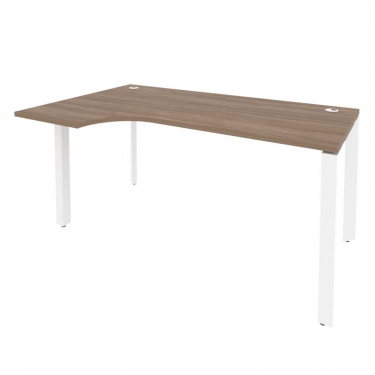Стол эргономичный левый на П-образном м/к Рива ONIX O.MP-SA-1L Дуб Аризона/Белый