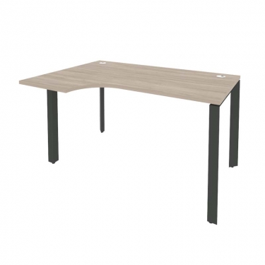 Стол эргономичный левый на П-образном м/к Рива ONIX O.MP-SA-2L Дуб Аттик/Антрацит