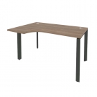 Стол эргономичный левый на П-образном м/к Рива ONIX O.MP-SA-2L Дуб Аризона/Антрацит