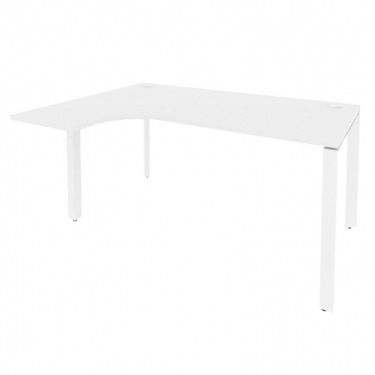 Стол эргономичный левый на П-образном м/к Рива ONIX O.MP-SA-4L Белый Бриллиант