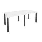 Стол переговорный 2 столешницы Рива ONIX O.MP-PRG-2.1 Белый Бриллиант/Антрацит
