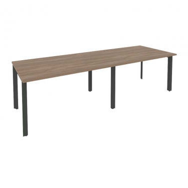 Стол переговорный 2 столешницы Рива ONIX O.MP-PRG-2.3 Дуб Аризона/Антрацит