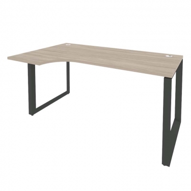 Стол эргономичный левый на О-образном м/к Рива ONIX O.MO-SA-1L Дуб Аттик/Антрацит