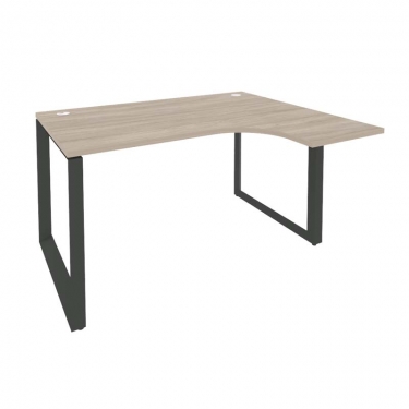 Стол эргономичный правый на О-образном м/к Рива ONIX O.MO-SA-3R Дуб Аттик/Антрацит